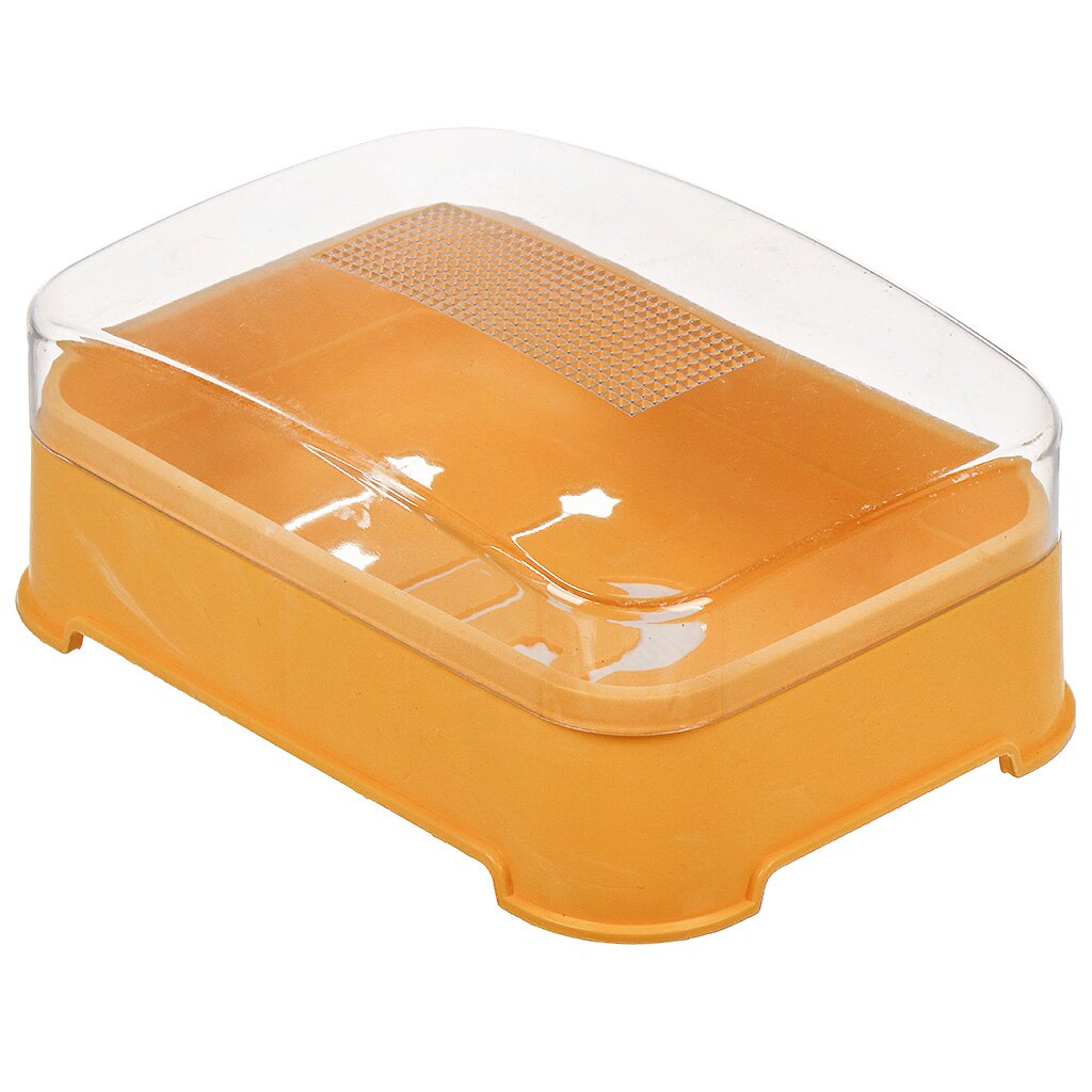 Мыльница настольная, пластик, 13х9х5.3 см, Y4-7802 прогулочный шар для хомяков savic mouse hamster пластик в ассортименте 18 см