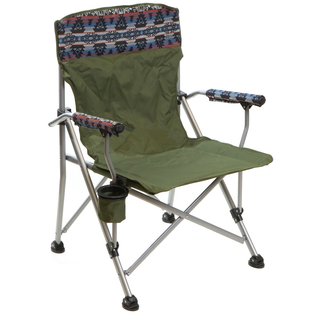 Кресло складное 67х66х94 см, Superb, зеленое, ткань, 120 кг, YTBC082 кресло складное 49х49х72 см хант корчневое ткань водоотталкивающая с карманами 100 кг nika кс1 хк