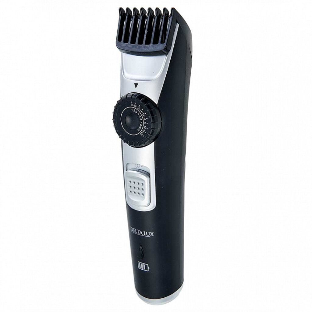 Машинка для стрижки волос и бороды, Delta Lux, DE-4208A, аккумуляторная, 2 Вт, черная, 2 в 1 машинка для стрижки волос и бороды scarlett sc hc63055