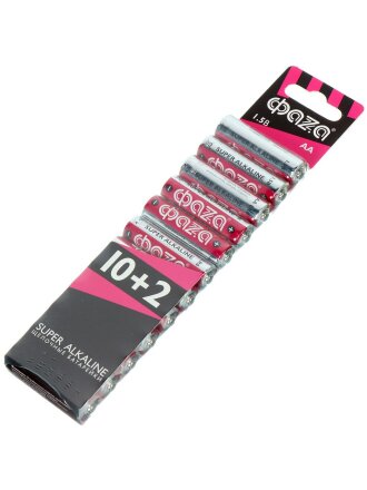 Батарейка ФАZА, АА (LR6, 15A), Super Alkaline, щелочная, блистер, 12 шт, 2854582