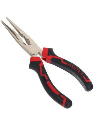 Тонкогубцы 180 мм, прямые, углеродистая сталь, Bartex, Профи, 909017.1222