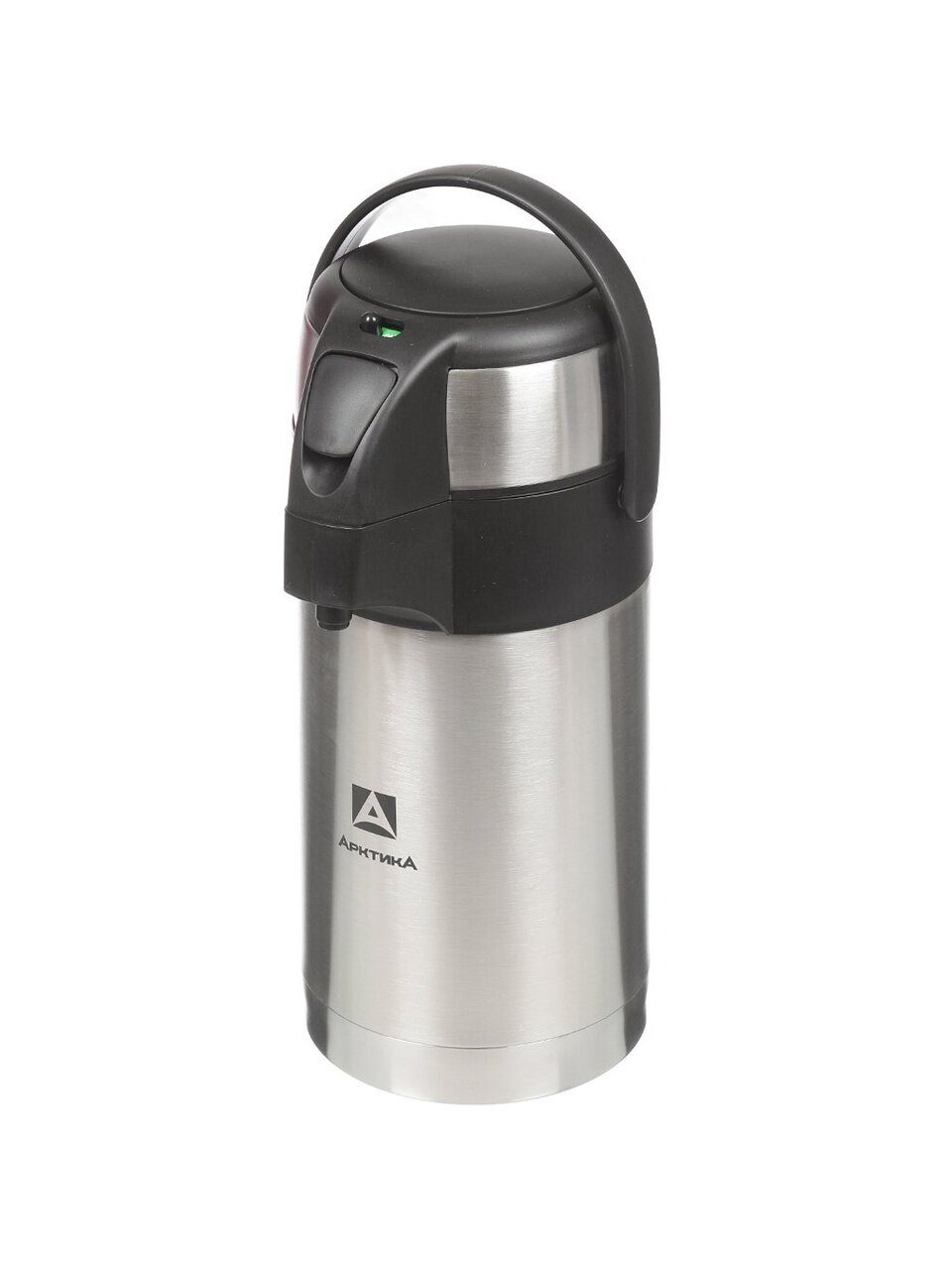 Термос сталь, 2.5 л, узкая горловина, Арктика, колба нержавеющая сталь, пневмонасос, 501-2500