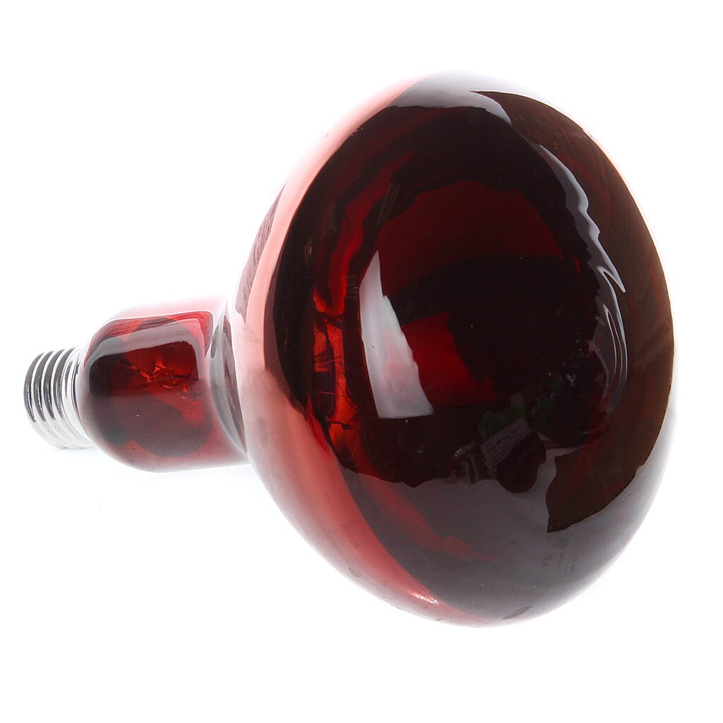Лампочка накаливания E27, 250 Вт, теплоизлучатель, красная, Калашниково лампочка ccfl для led лампы e mi