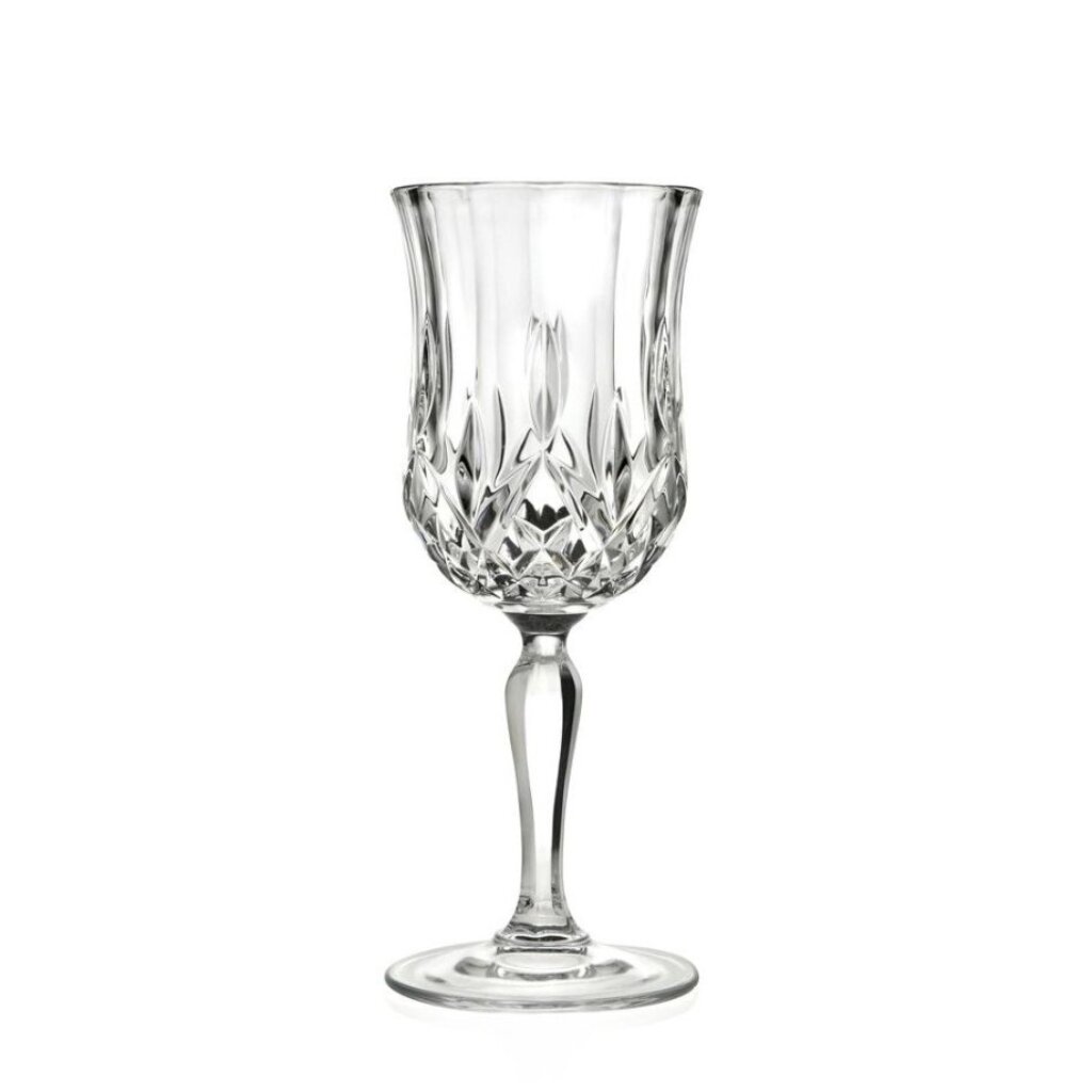 Бокал для вина, 160 мл, хрустальное стекло, 6 шт, RCR, Opera, 55 379 бокал стеклянный для вина magistro иллюзия 550 мл 10×24 см розовый