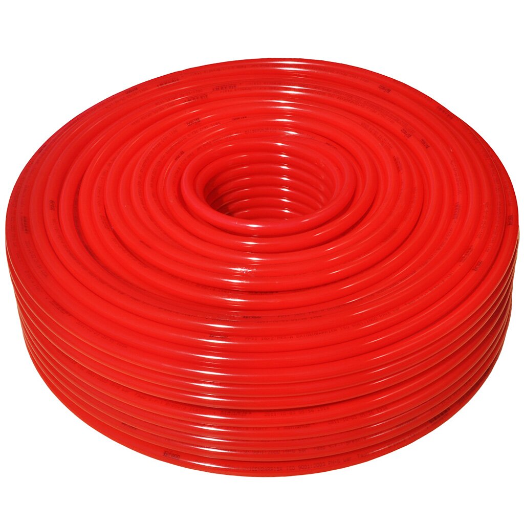 Труба для теплого пола диаметр 16х2 мм, PE-RT, красная, 100 м, AquaLink труба из сшитого полиэтилена для теплого пола ростерм pe xb evoh 16x2 0 мм pn16 бухта 100 м красная