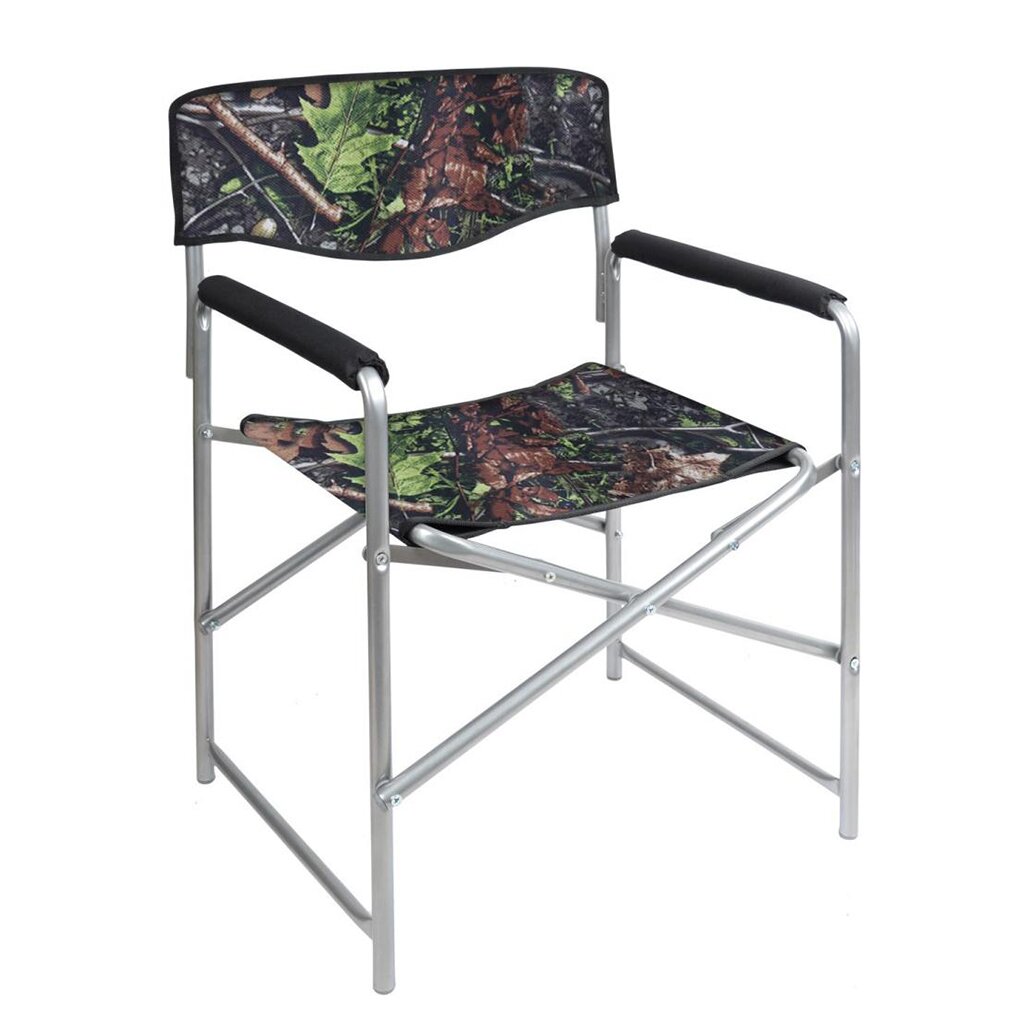 Кресло складное 49х55х82 см, коричневое, дубовые листья, ткань водоотталкивающая, 120 кг, Nika, КС3/3