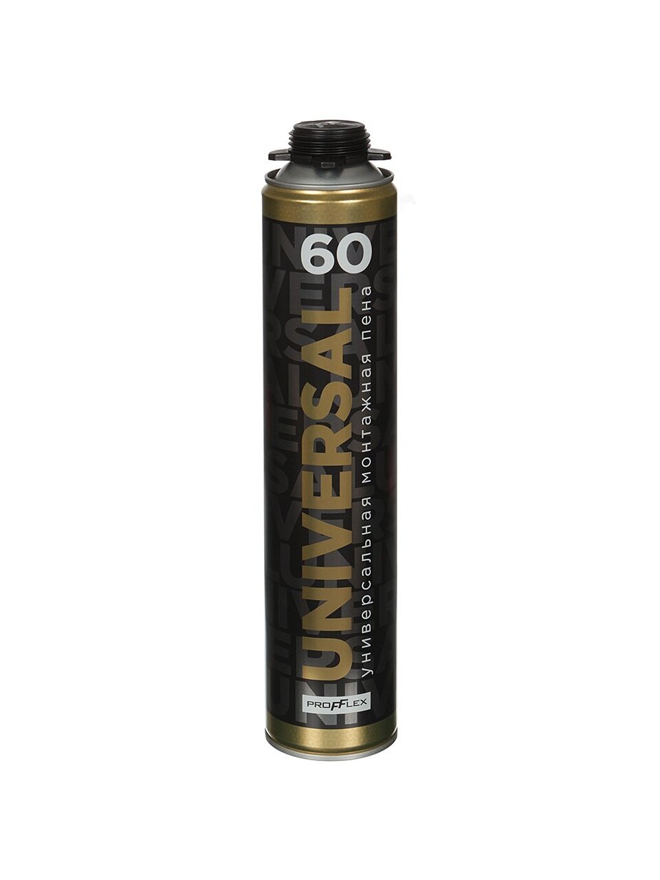 Пена монтажная Profflex, Universal, профессиональная, 60 л, 850 мл, 900 г, всесезонная, 70480