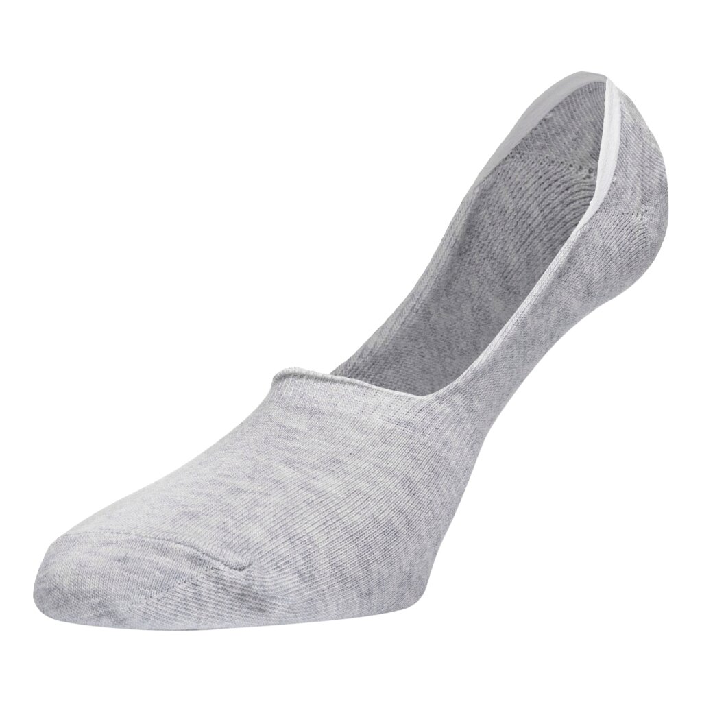Носки для женщин, хлопок, Chobot, 000, серый меланж, р. 23, подследники, 5223-007
