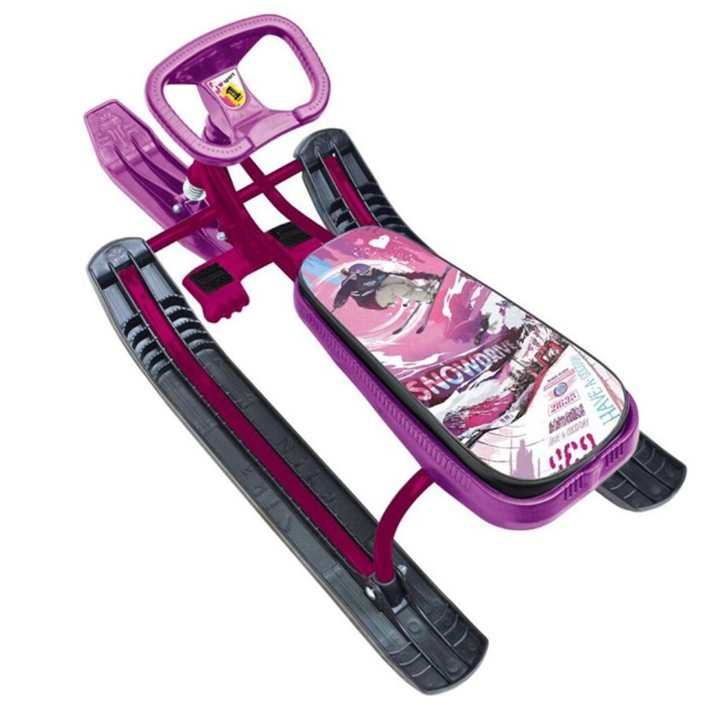 Снегокат Nika, Тимка спорт 1+, ТС1+/SL, 54 см, Slalom, розовый