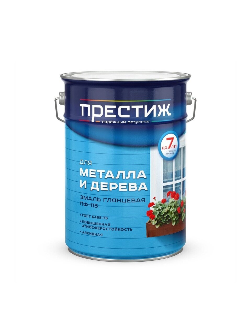 Эмаль Престиж, ПФ-115 Пром, алкидная, глянцевая, ярко-зеленая, 6 кг