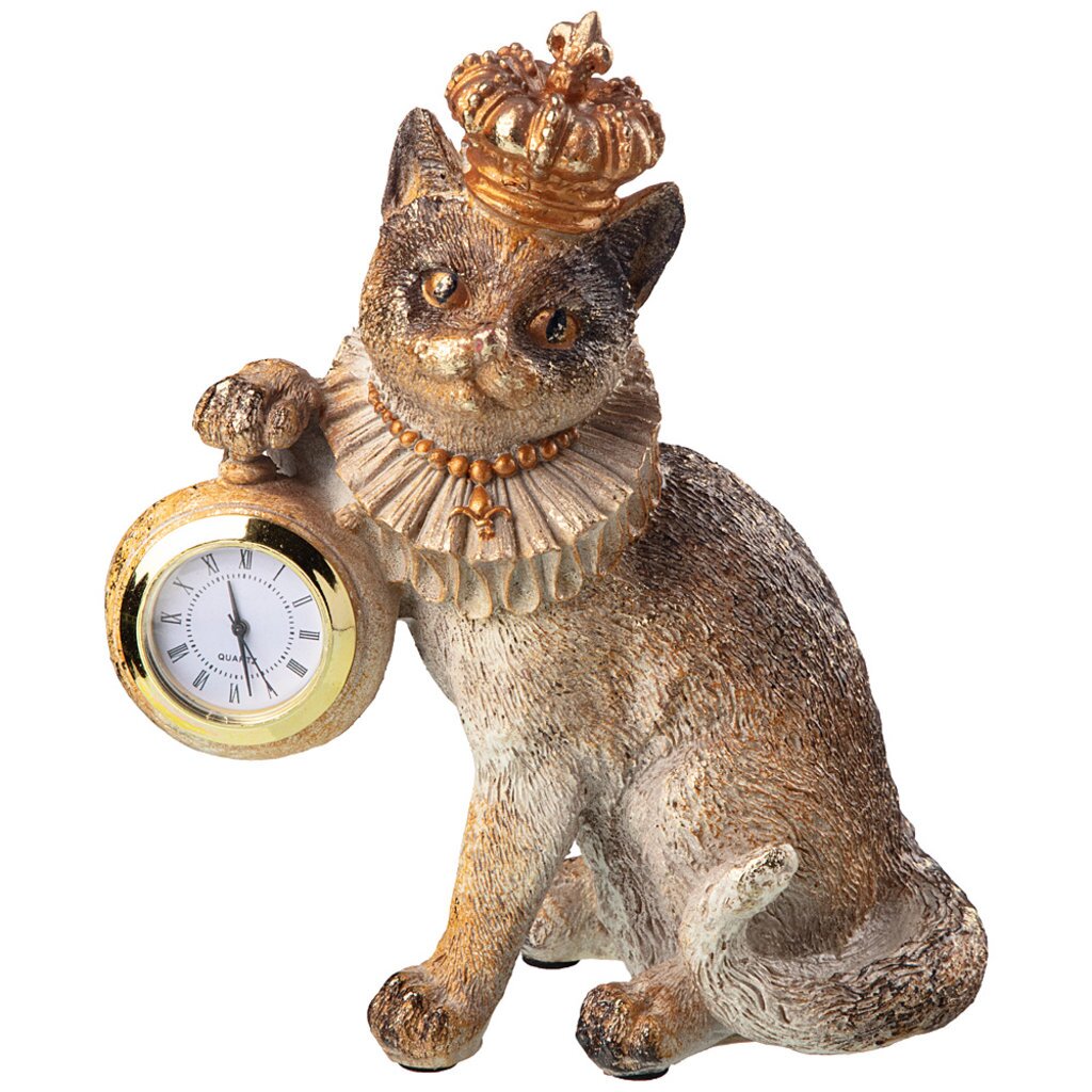 Часы английская коллекция кошка 15x8x17,5 см, 774-111