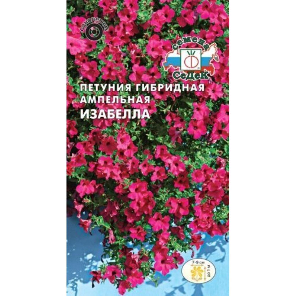 Семена Цветы, Петуния, Изабелла, цветная упаковка, Седек