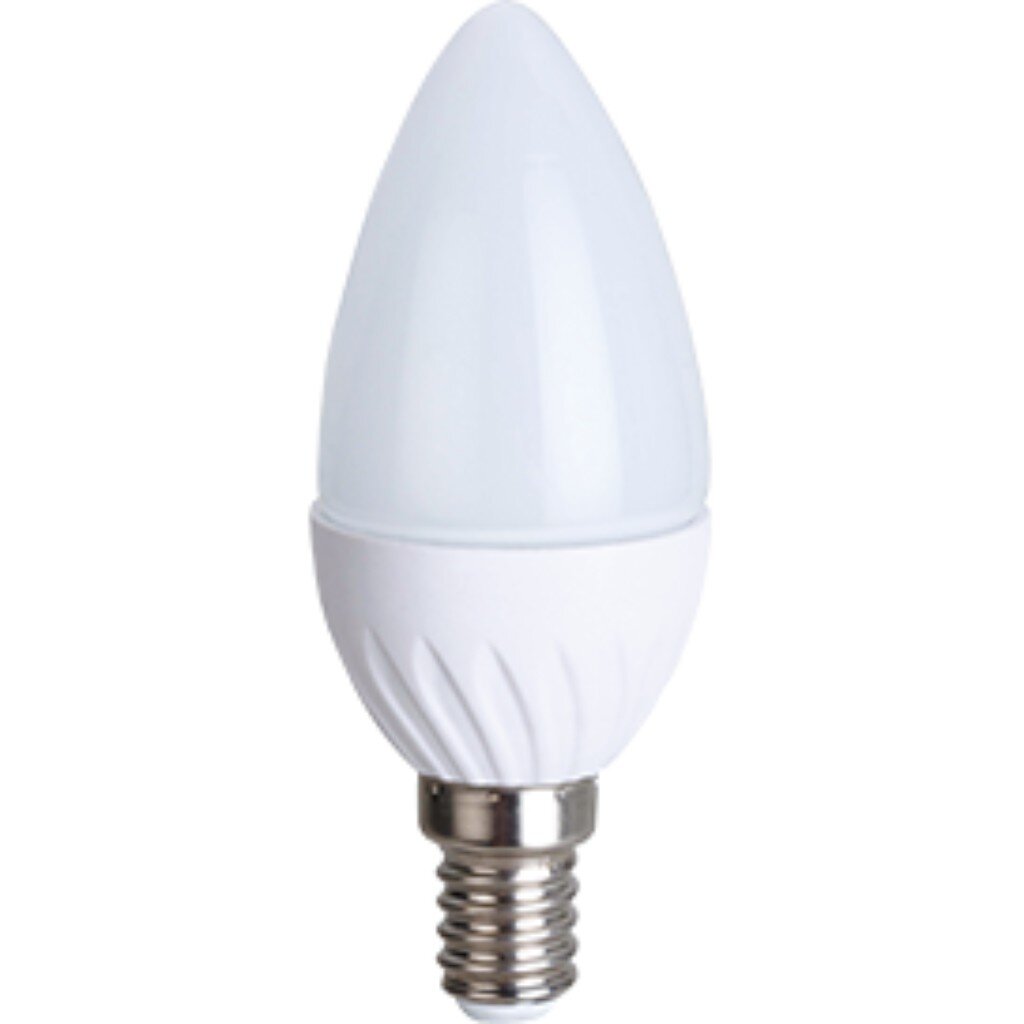 Лампа светодиодная E14, 5 Вт, 45 Вт, 220 В, свеча, 2700 К, свет теплый белый, Ecola, LED лампа светодиодная e14 5 вт 45 вт 220 в свеча 2700 к свет теплый белый ecola led