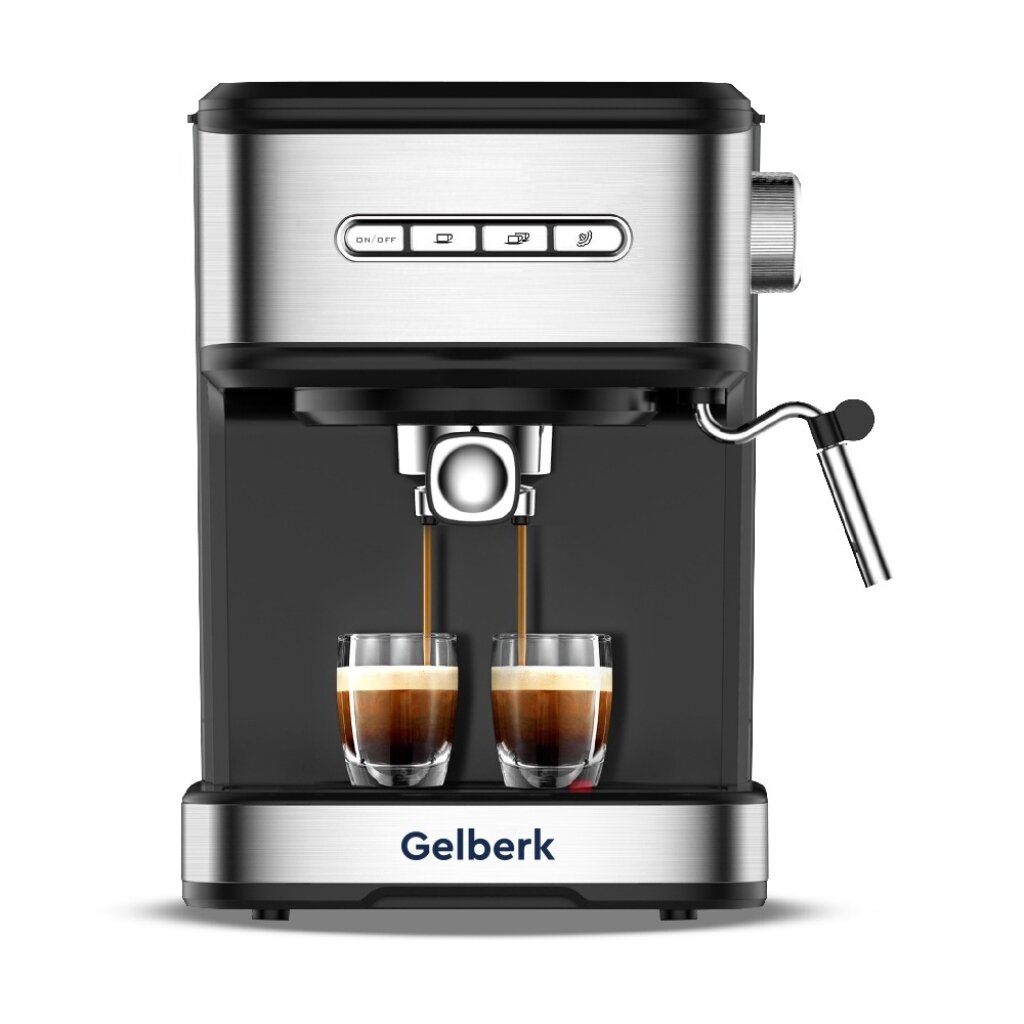 Кофеварка электрическая, рожковая, 1.5 л, Gelberk, 850 Вт, GL-CE404