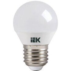 Лампа светодиодная E27, 7 Вт, 60 Вт, 230 В, шар, 4000 К, свет нейтральный белый, IEK, G45, LED