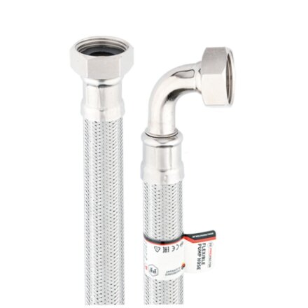 Подводка для насоса, сталь, 1", г-г, угловая, ProFactor, 0.5 м, PF WFH 528.50A
