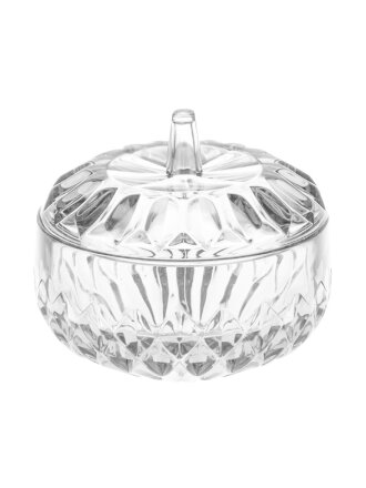 Сахарница пластик, 12х10.5 см, с крышкой, Альтернатива, Богема, М389