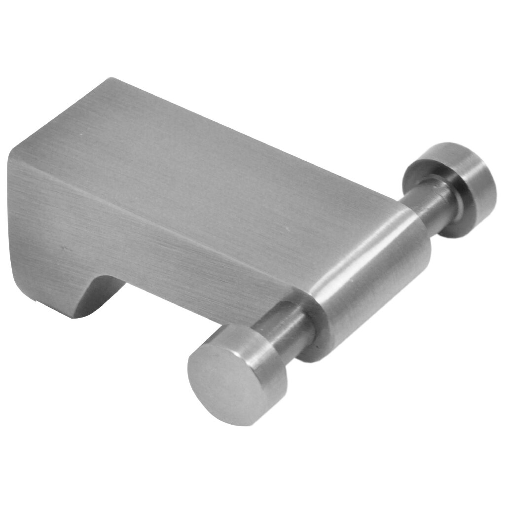 Крючок 2 крючка, металл, хром, Solinne, B-82701-2 крючок металлический на липучке доляна