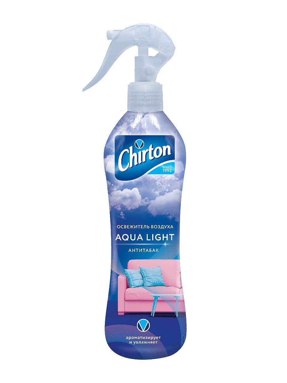 Освежитель воздуха Chirton, 400 мл, Aqua Light Антитабак