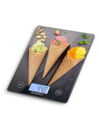 Весы кухонные электронные, стекло, Energy, EN-433С, платформа, 10 г, до 10 кг, LCD-дисплей, 110074