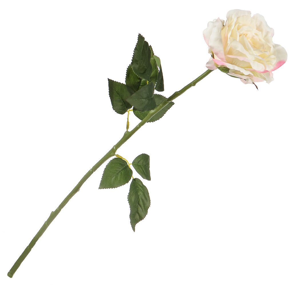 Цветок искусственный декоративный Роза, 70 см, шампань, Y4-7910