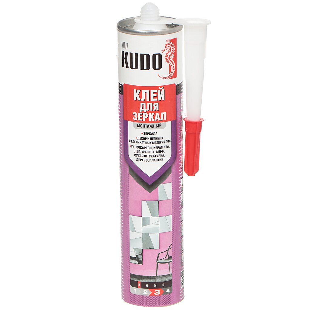 Клей KUDO, 300 мл, для зеркал, жидкие гвозди, KBK-410 клей жидкие гвозди для пластика и плитки krass