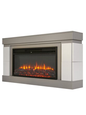 Электрокамин RealFlame, Parma, серый камень, белый, Flash-S 36, эксклюзив