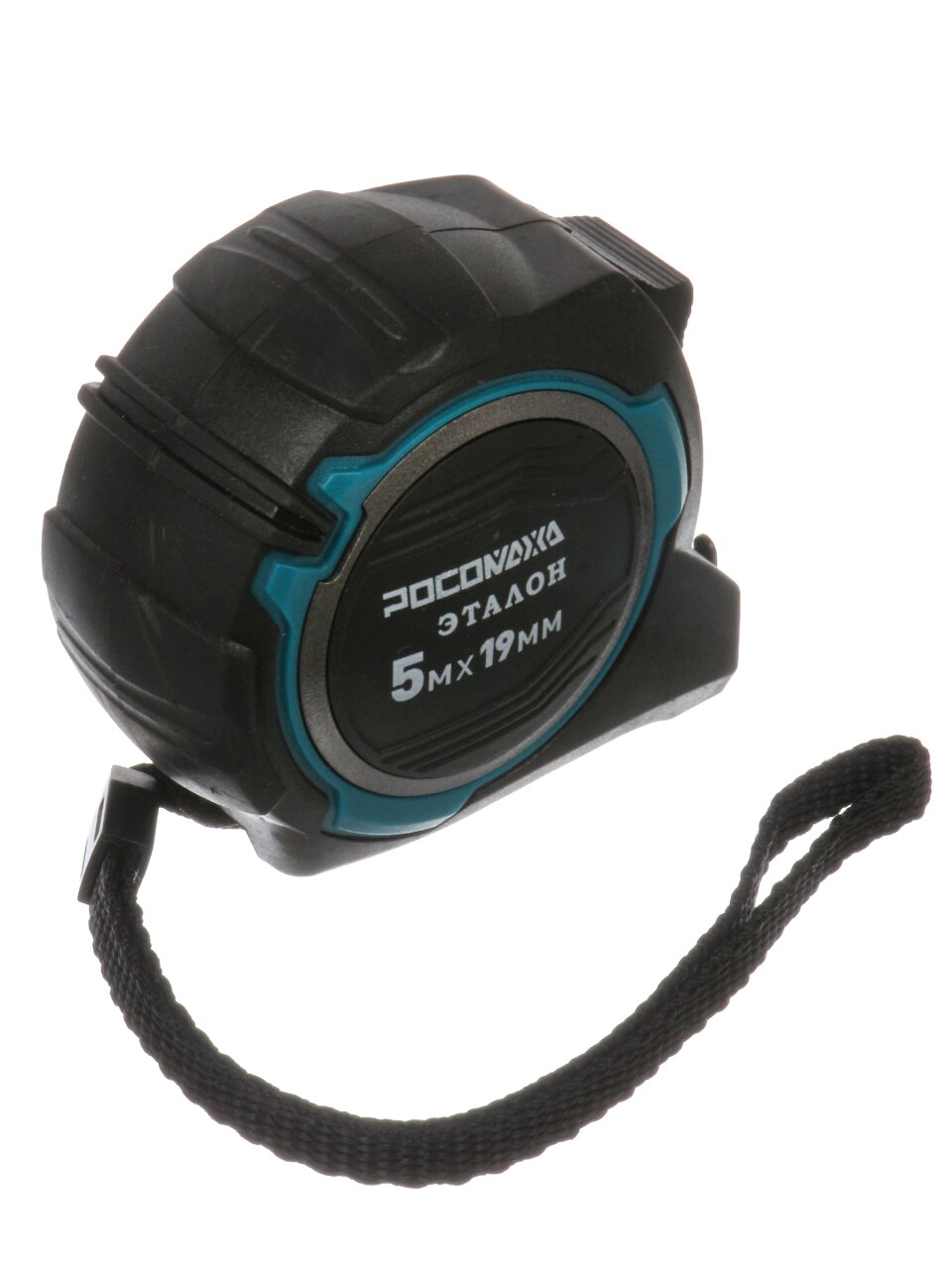 Рулетка 5 м, обрезиненный пластик, магнитный, 19 мм, автостоп, Росомаха, Эталон, 604519