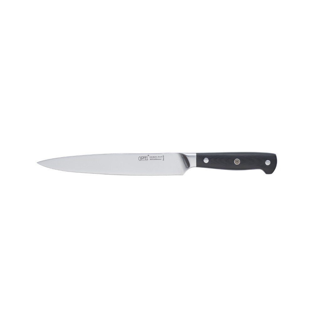 Нож кухонный Gipfel, New Professional, разделочный, X50CrMoV15, нержавеющая сталь, 20 см, рукоятка стеклотекстолит, 8651 нож разделочный следопыт нетонущий с чехлом 13 5 см