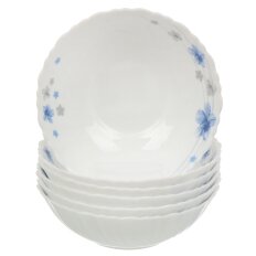 Салатник стеклокерам, кругл, 6 шт, 15 см, 0.44 л, Вуаль, TW60