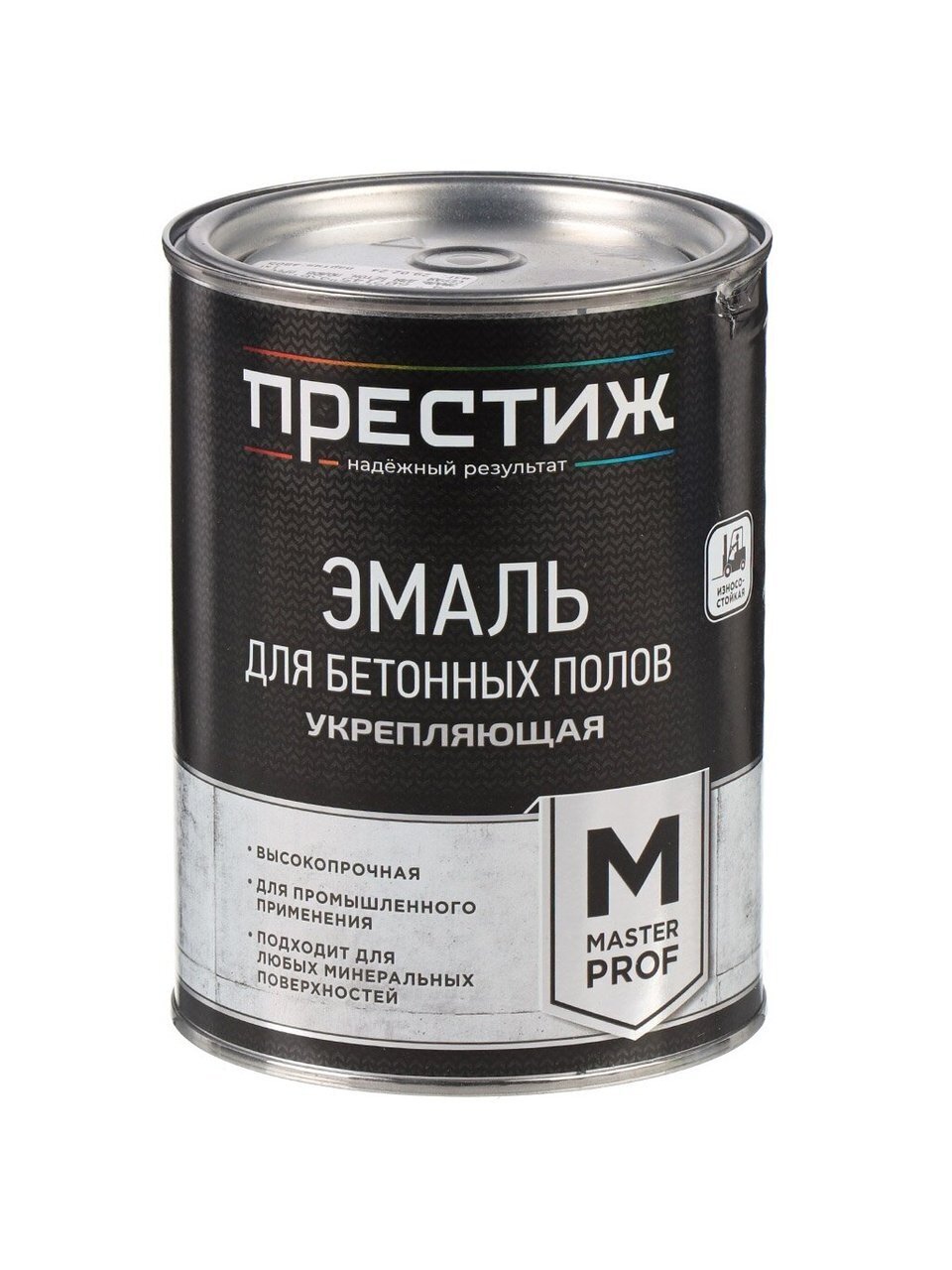 Эмаль Престиж, Мастер, для бетонных полов, акриловая, полуматовая, серая, 1 кг