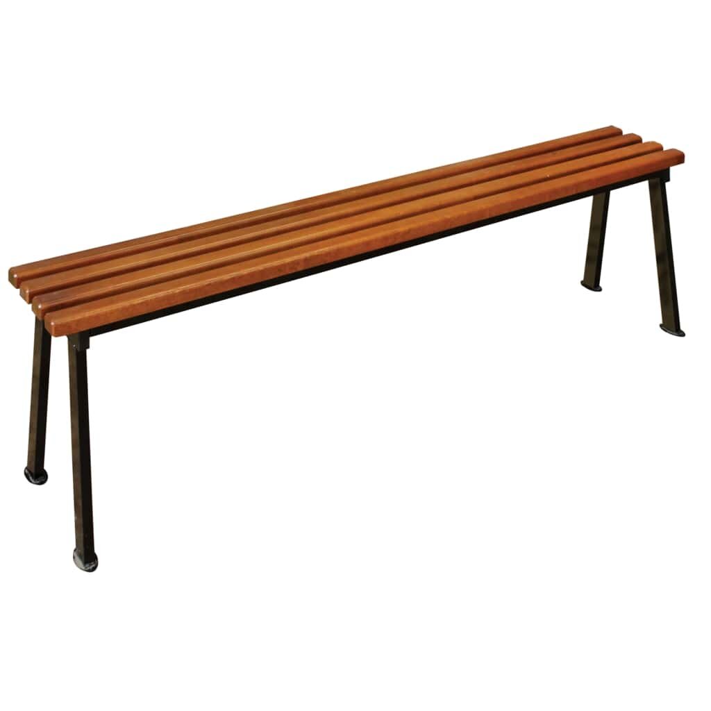 Лавка дерево, 160х32х40 см, ковка, Романтика
