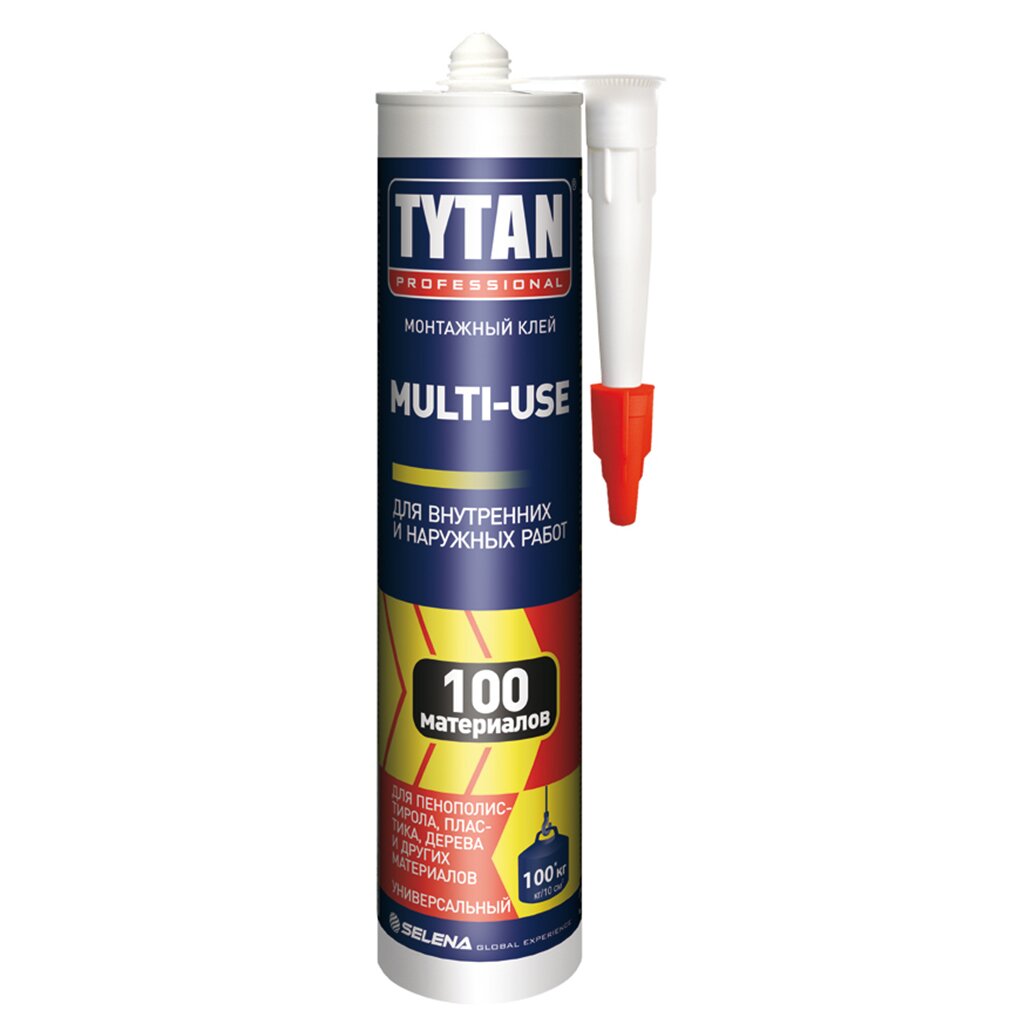 Жидкие гвозди Tytan, Multi-Use SBS 100, 310 мл, бежевые, 96306 жидкие гвозди tytan 915 440 г для ванных комнат 16493