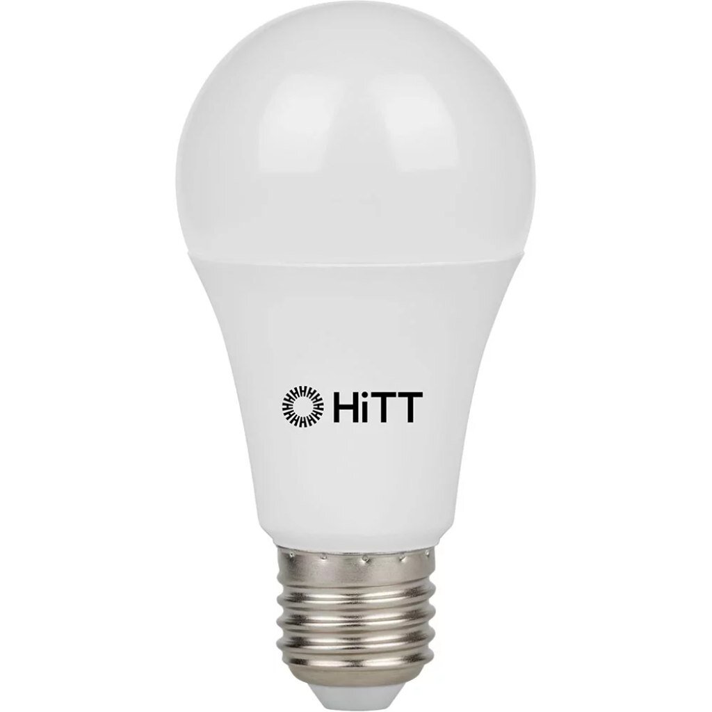Лампа светодиодная E27, 18 Вт, 180 Вт, 230 В, груша, 6500 К, свет холодный белый, HiTT, HiTT-PL-A60 крышка hitt стеклянная 20 см ручка подставка