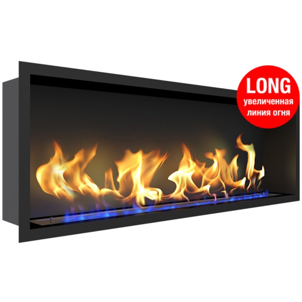Биокамин ZeFire Flagman 1300 Long со стемалитом и теплоизоляцией