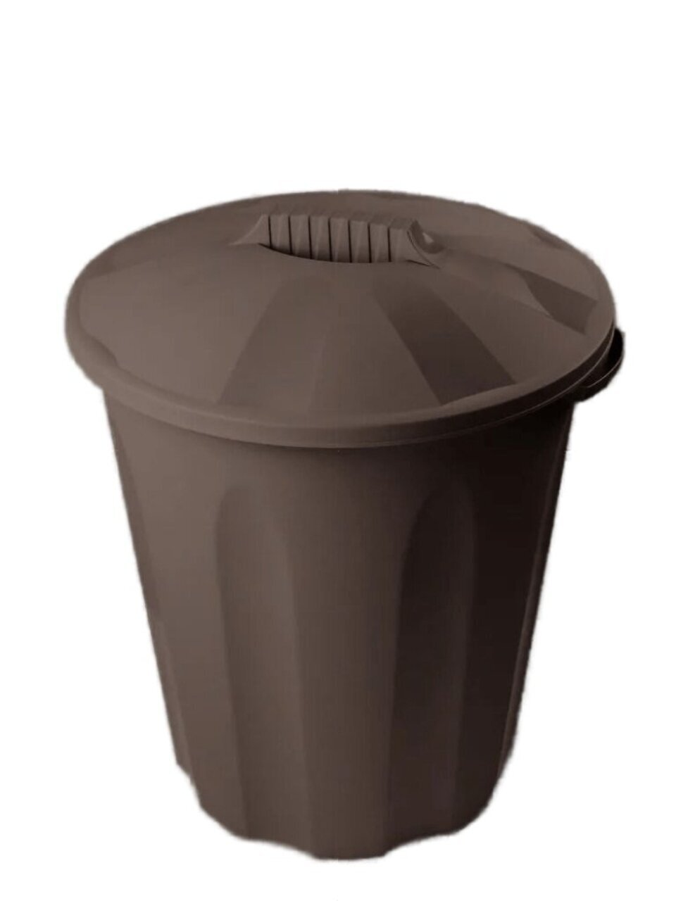 Бак пластик, 40 л, с крышкой, универсальный, коричневый, Verde, FENIX, 37040