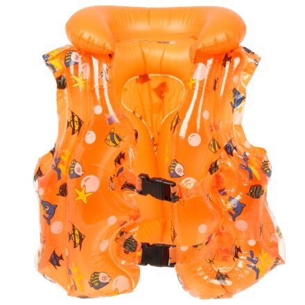 Жилет надувной 5-8 лет, 48х50 см, детский, оранжевый, D090011