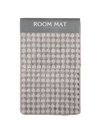 Набор ковриков для ванной и туалета, антискользящий, 2 шт, 0.46х0.78, 0.39х0.48 м, полиэстер, серый, A090025