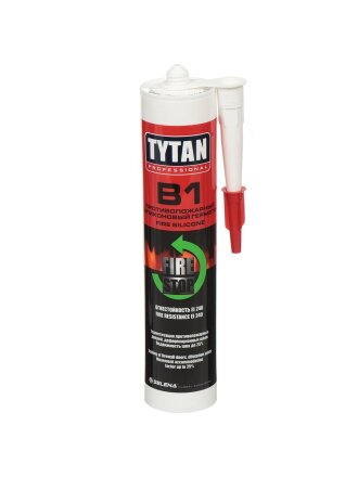 Герметик силиконовый, Tytan, B1 Fire, 59918, 310 мл, белый, термостойкий