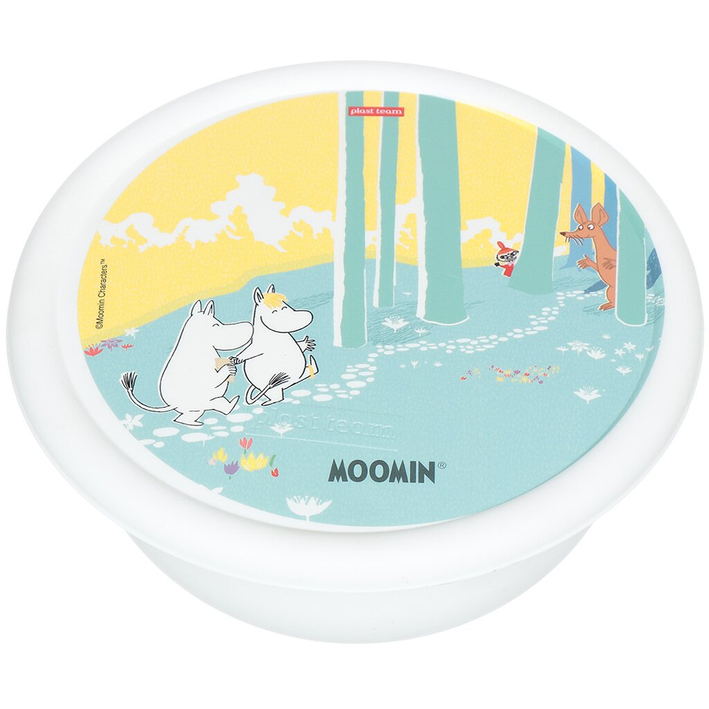 Контейнер пищевой пластик, 1.2 л, 8 см, Plast team, Moomin, PT2450IML-MOOMIN