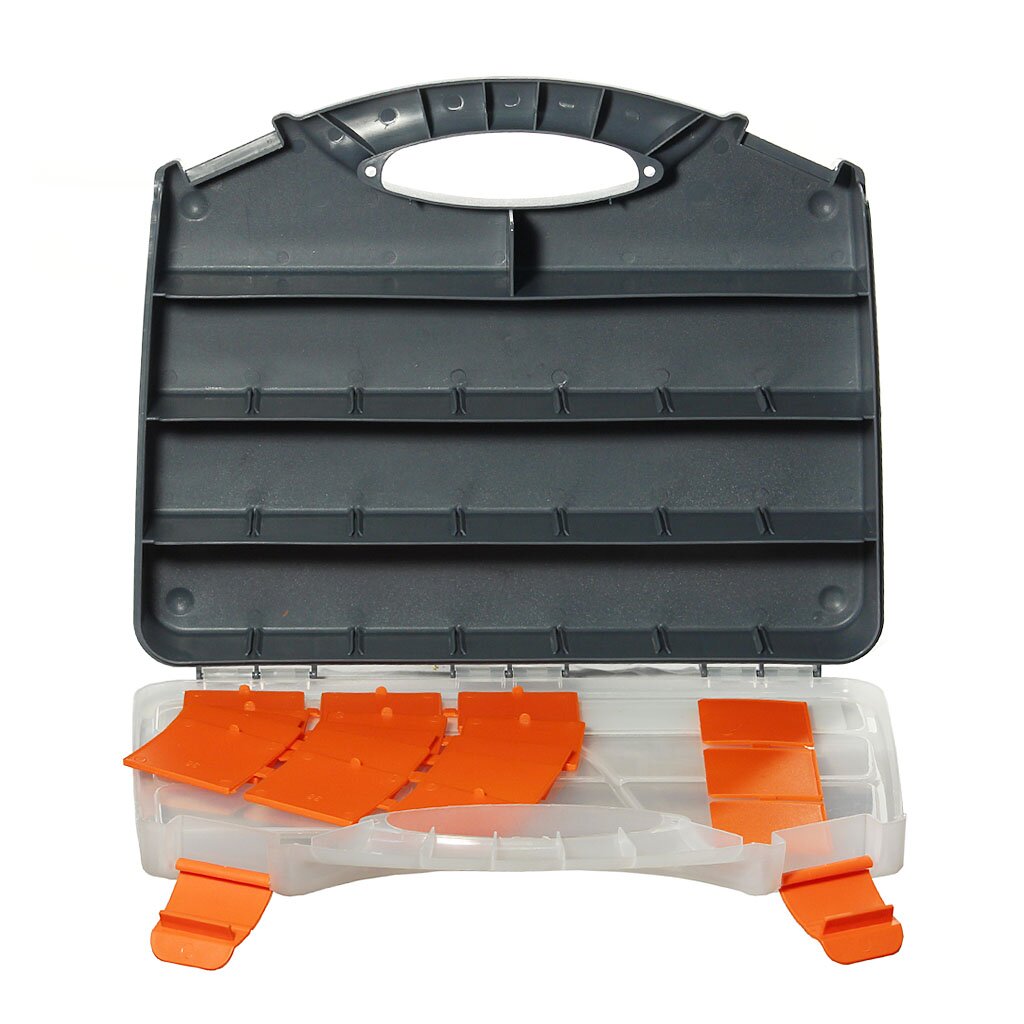 Ящик для инструментов, 38х31х6.5 см, пластик, Blocker, Profi, пластиковый замок, со сменными вставками, ПЦ3722/BR3722