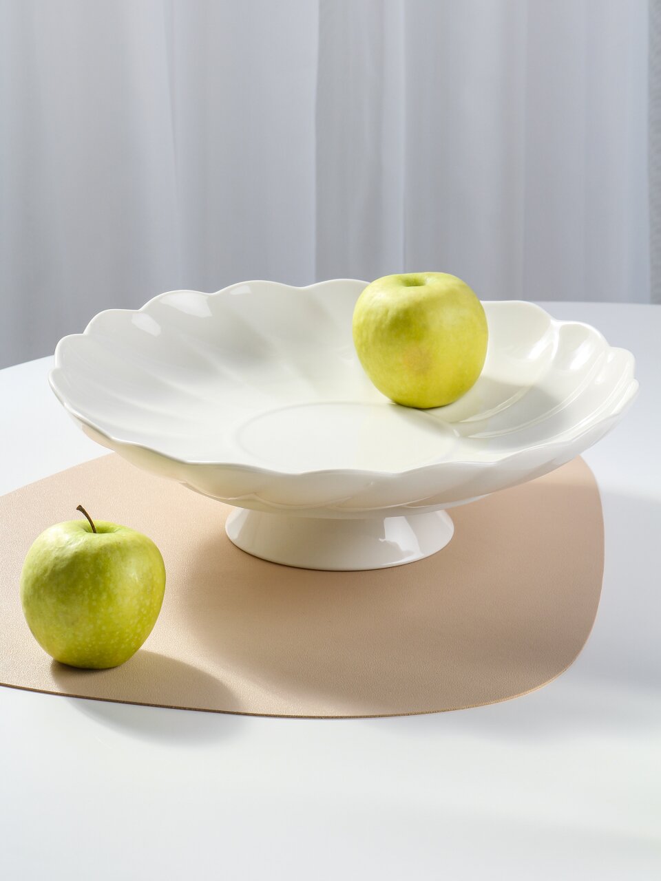 Ваза для фруктов, фарфор, на ножке, 30.5 см, Bonjart, 202500