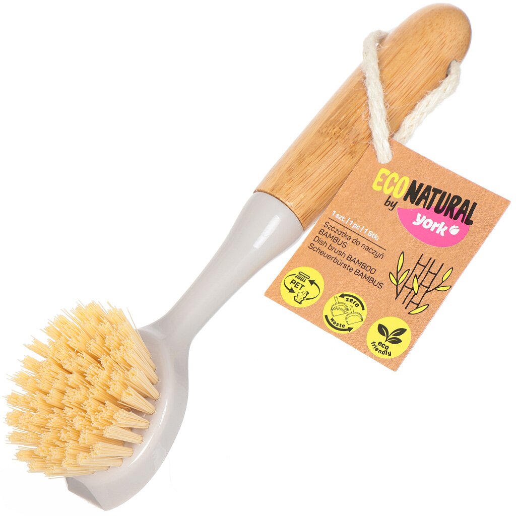 Щетка для посуды, бамбук, 22 см, York, Бамбук Eco Natural, 041130