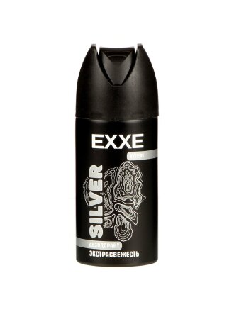Дезодорант Exxe, Men, Silver, Экстрасвежесть, для мужчин, спрей, 150 мл