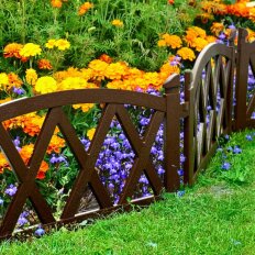 Забор декоративный пластмасса, Мастер сад, Арка, 26х240 см, коричневый