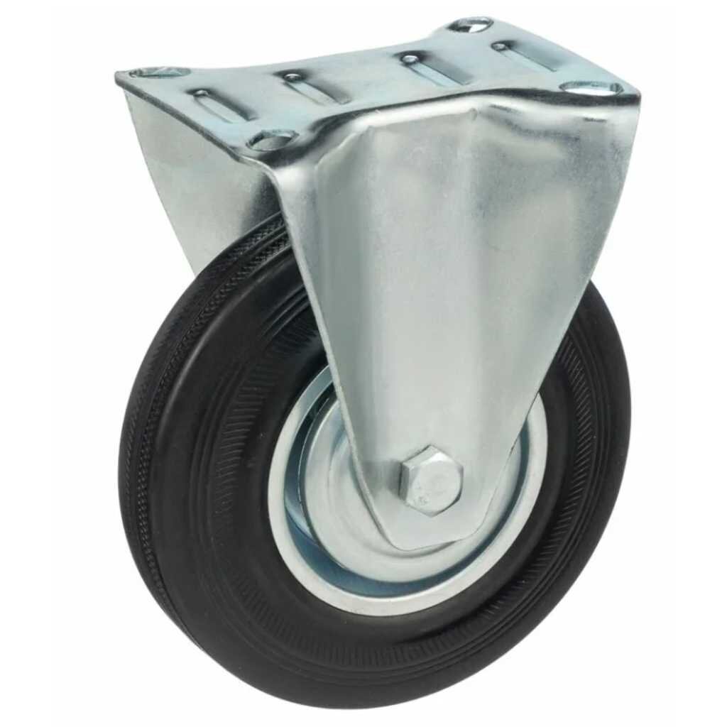Колесо промышленное резина PR, 75 мм, FS 92, с кронштейном, Мави-про колесо для тачки резина pr 3 00 8 3 25 8 втулка d16 мм мави про