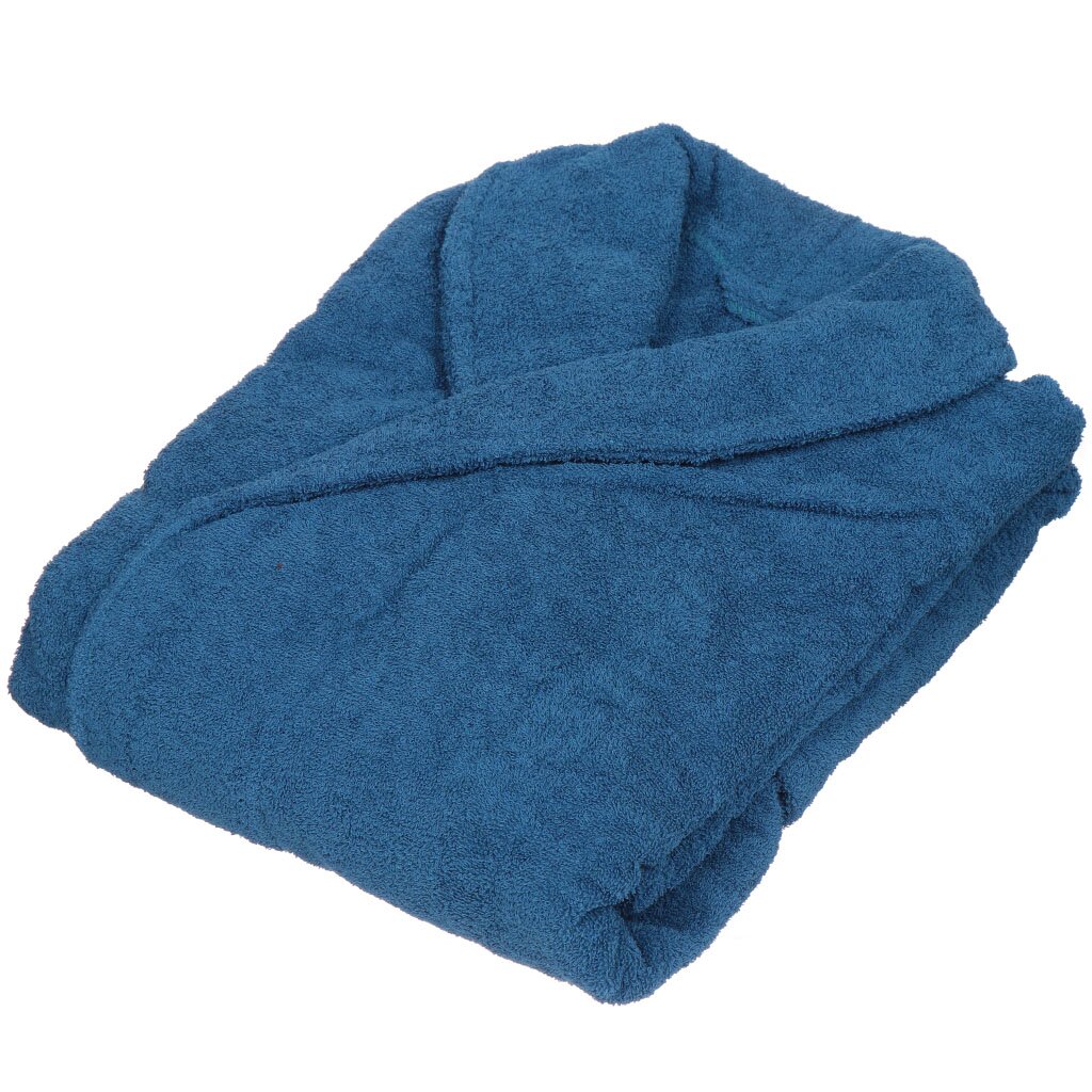 Халат мужской, махровый, хлопок, синий, 48, Вышневолоцкий текстиль, 632