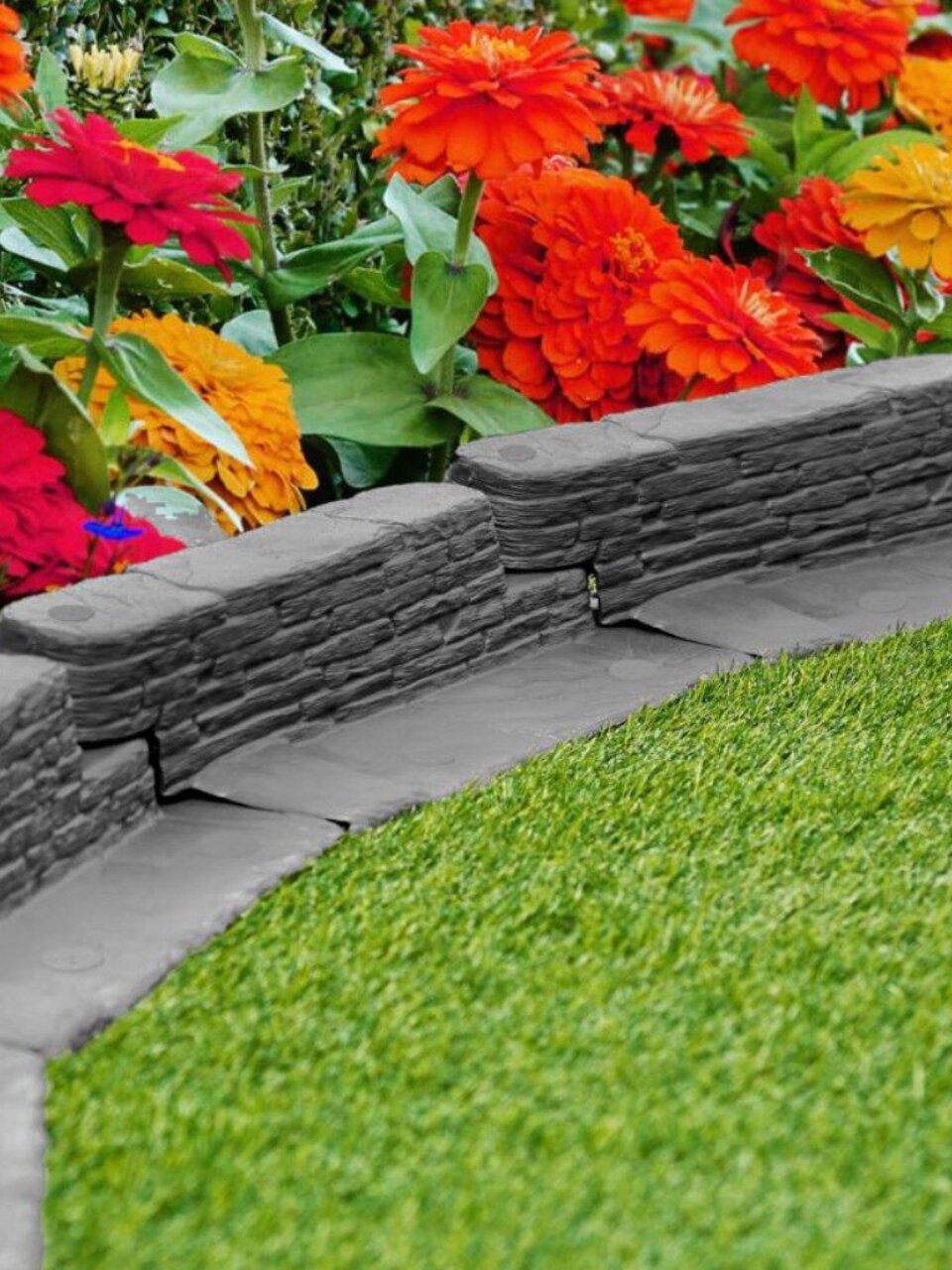 Забор декоративный пластмасса, Мастер сад, Лабиринт, 8х300 см, серый