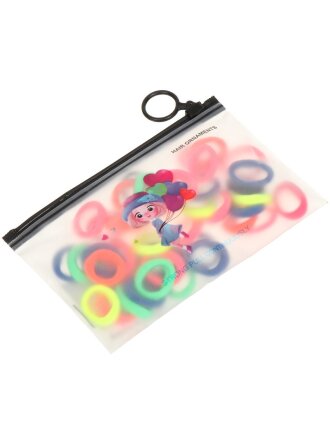 Резинка для волос Цветные, 40 шт, полиэстер, TS03-07