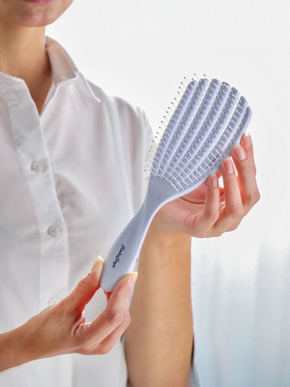 Расческа для волос, скелет широкая, 75х335х30 мм, Studio style, Релакс, 844208-4604